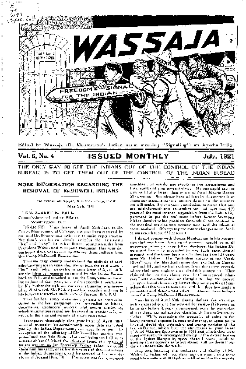 Wassaja Vol. 6, No. 4 PRISM